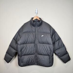 Nike Sportswear Club Mens Size XL Iron Grey Therma-Fit Down Puffer Jacket IB2975